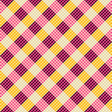 Seamless geometric abstract pattern. Block design style. Vector image. Plaid Gingham pattern.