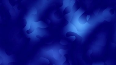 Soyut dalgalı döngülü 4K video. Döngü oynatma için kusursuz soyut mavi saykodelik arkaplan.