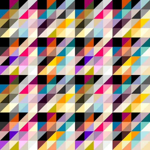 Naadloos Geometrisch Abstract Patroon Blok Ontwerp Patchwork Stijl Vectorafbeelding — Stockvector