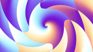 Devamlı dönen fütüristik dalgalı spiral 4k. Kusursuz döngü görüntüsü. Soyut sarmal.