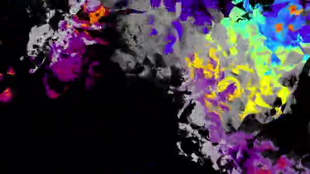 Абстрактное Петляющее Видео Бесшовный Абстрактный Психоделический Фон Воспроизведения Цикла — стоковое видео