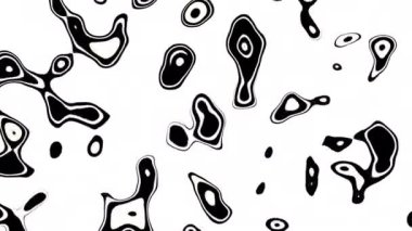 Soyut dalgalı döngülü 4K video. Döngü oynatma için kusursuz soyut saykodelik arkaplan.