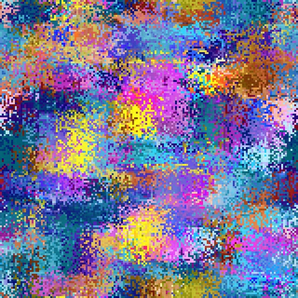 Vektorbild Abstraktes Nahtloses Rauschmuster Mit Zufälligen Kleinen Pixeln Rauschtextur Dither — Stockvektor