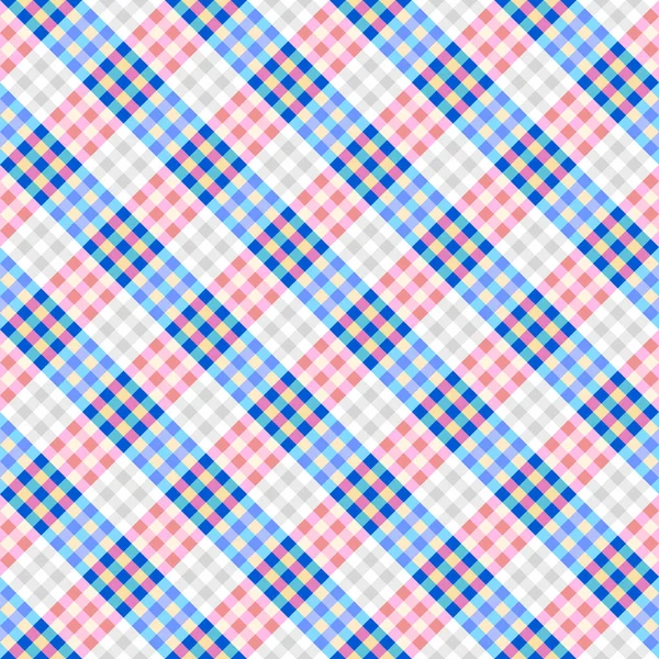 Seamless Geometric Abstract Pattern Block Design Style Vector Image Plaid — Stockvector