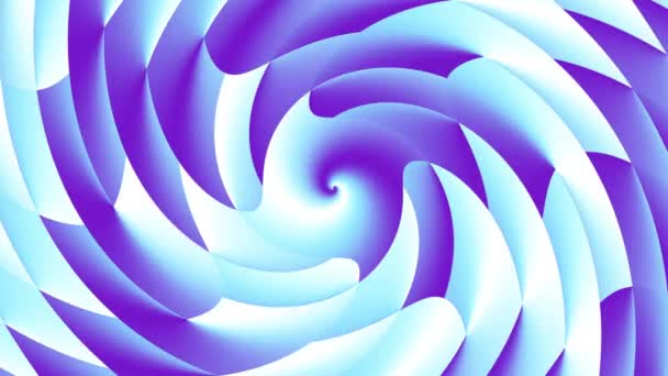 Endless Spinning Futuristic Wavy Spiral Seamless Looping Footage Abstract Helix — Stock Video