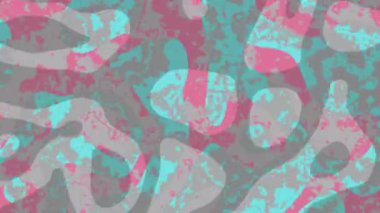 Soyut dalga döngüsü videosu. Döngü çalma için kusursuz soyut grunge retro psychedelic arkaplan.