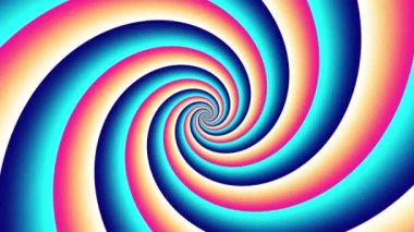 Devamlı dönen fütüristik spiral. Kusursuz döngü görüntüsü. Soyut sarmal.