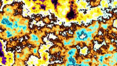 Soyut dalgalı döngülü 4K video. Döngü oynatma için kusursuz soyut saykodelik arkaplan.