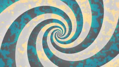Devamlı dönen fütüristik spiral. Kusursuz döngü görüntüsü. Klasik grunge spiral. 4k video