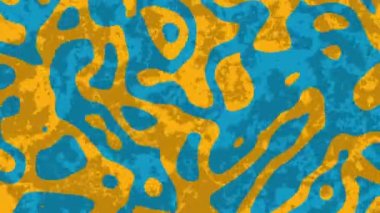 Soyut dalga döngüsü videosu. Döngü çalma için kusursuz soyut grunge retro psychedelic arkaplan.