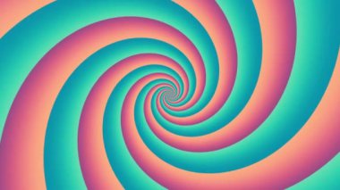 Devamlı dönen fütüristik spiral. Kusursuz döngü görüntüsü. Soyut sarmal.