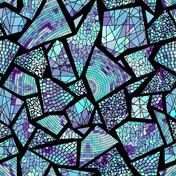 Patrón Arte Mosaico Sin Costuras Fondo Abstracto Del Arte Imagen — Archivo Imágenes Vectoriales