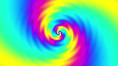 Devamlı dönen fütüristik spiral. Kusursuz döngü görüntüsü. Soyut sarmal.