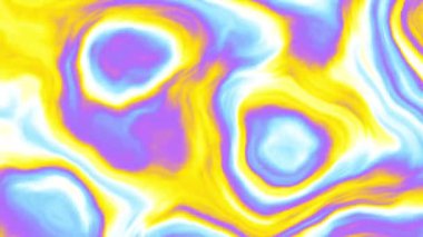 Soyut dalgalı döngülü 4K video. Döngü oynatma için kusursuz soyut dalgalı psikedelik arkaplan.