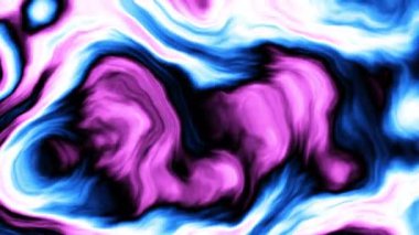 Soyut dalgalı döngülü 4K video. Döngü oynatma için kusursuz soyut dalgalı psikedelik arkaplan.