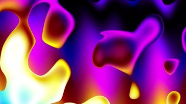 Soyut dalgalı döngülü 4K video. Döngü oynatma için kusursuz soyut 3d dalgalı psikedelik arkaplan.