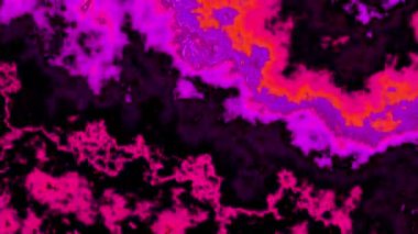 Soyut dalgalı döngülü 4K video. Döngü oynatma için kusursuz soyut dalgalı psikedelik arkaplan.