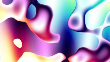 Soyut dalgalı döngülü 4K video. Döngü oynatma için kusursuz soyut 3d dalgalı psikedelik arkaplan.