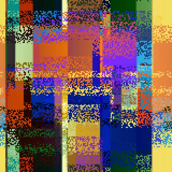 Vector Image Abstract Seamless Geometric Pattern Random Small Pixels Noise — Διανυσματικό Αρχείο