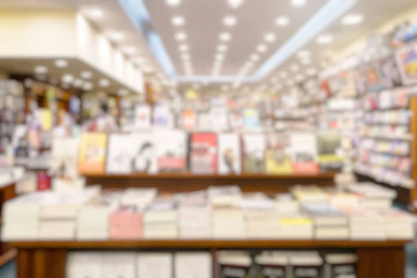 Blurred Background Abstract Blurred Empty Bookstore Interior Space Use Background — Stock Photo, Image