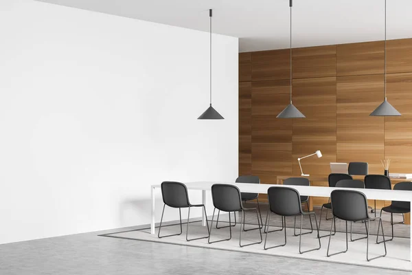 회의실 가로등 배경을 장소이다 현대식 사무실 렌더링 — 스톡 사진