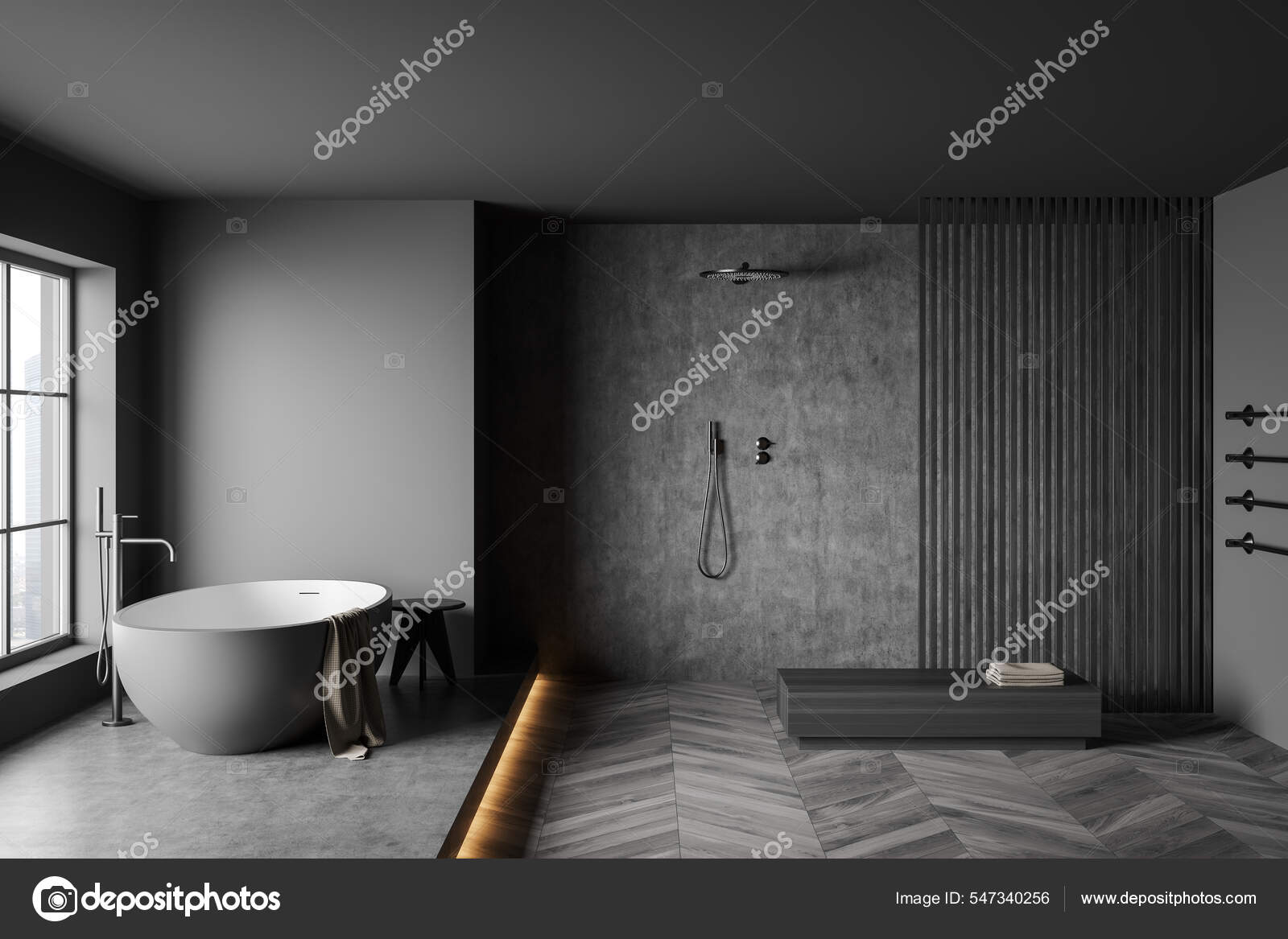 Dark modern bathroom, Casa de banho moderna escura em 2023