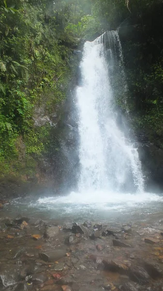 Hermosa Natural Cascada Cidahu Sukabumi Westjava — Foto de Stock