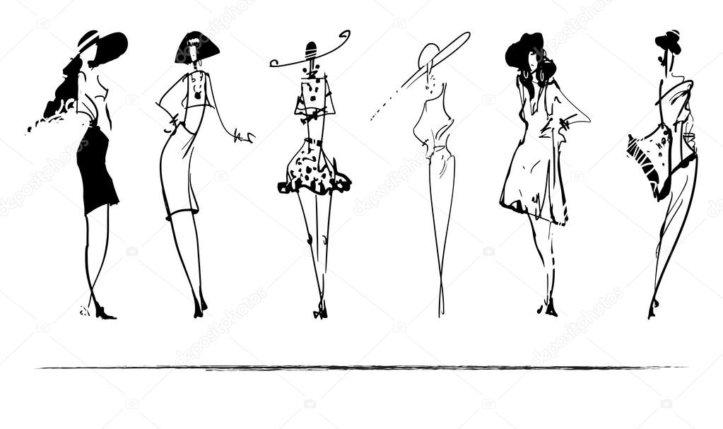 Set of fashion icons