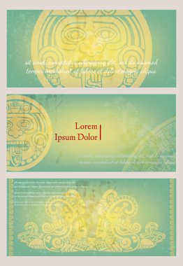 eski bir kağıt üzerinde Maya çizimleri