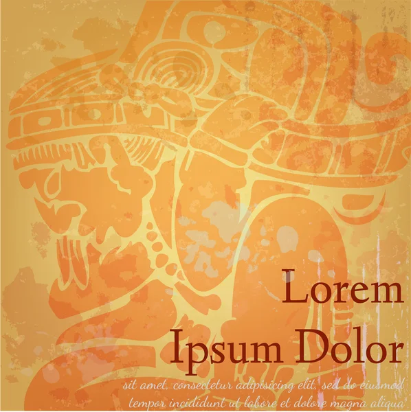 eski bir kağıt üzerinde Maya çizimleri