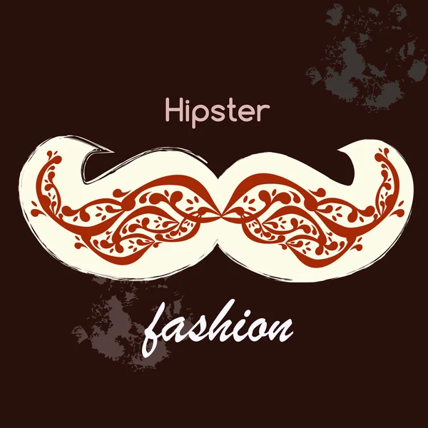 Bigodes Hipster —  Vetores de Stock