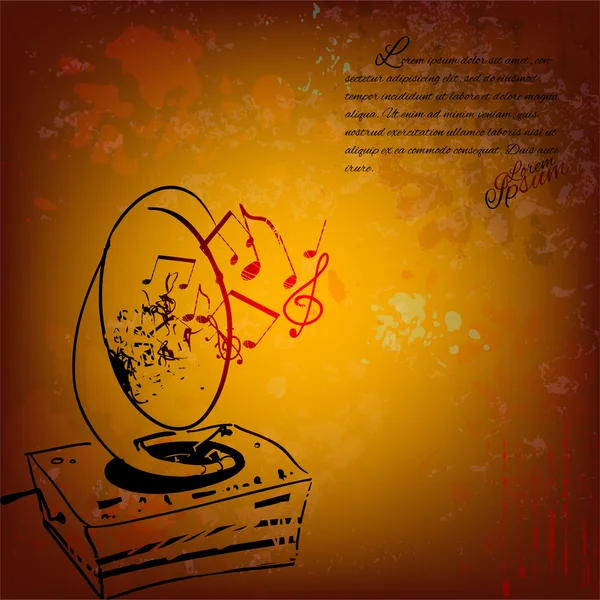 eski bir kağıt üzerinde Jazz