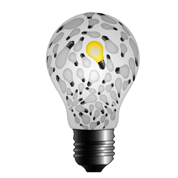 Glödlampor inom lampa — Stockfoto
