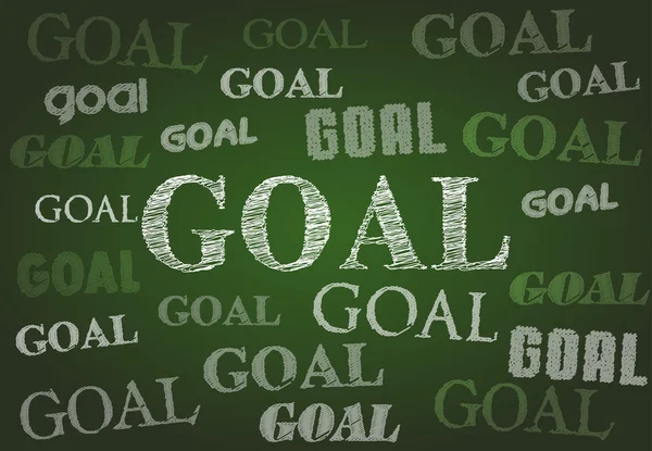 Goal chalkboard — Stock Photo, Image