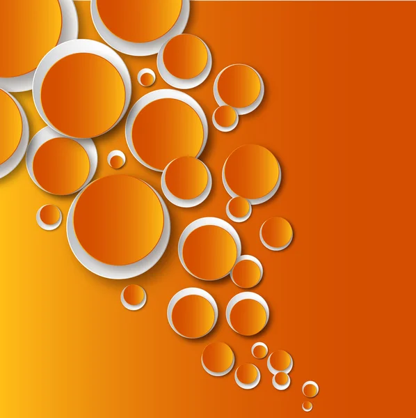 White orange circles on orange background — Stock Photo, Image