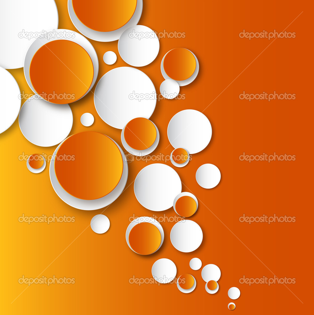 White orange circles