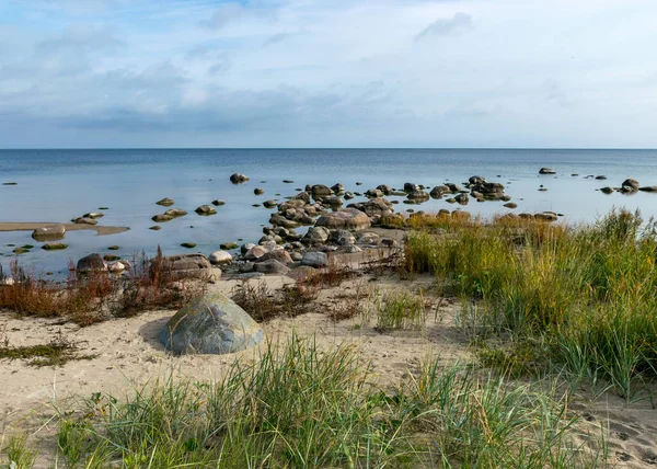 Uitzicht Het Bijzondere Landschap Van Kaltene Strand Gevormd Door Grote — Stockfoto