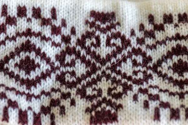 Bastelkonzept Nahaufnahme Von Strickschrift Stricken Als Hobby Basteln Ist Eine — Stockfoto