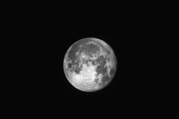 Closeup of full moon — Stock Photo, Image