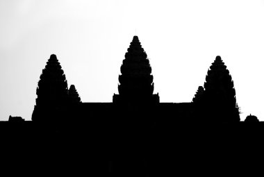 Angkor Wat Silhouette clipart
