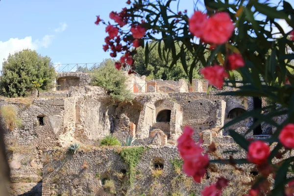 Julho 2021 Pompeia Nápoles Itália Famoso Sítio Antigo Pompeia Perto — Fotografia de Stock