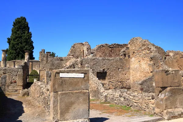 Julho 2021 Pompeia Nápoles Itália Famoso Sítio Antigo Pompeia Perto — Fotografia de Stock