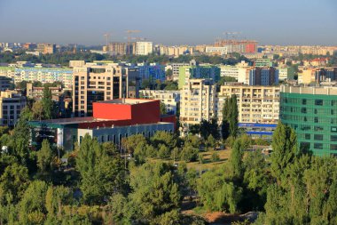 Bükreş Hava Görüntüsü Sabah Işığında