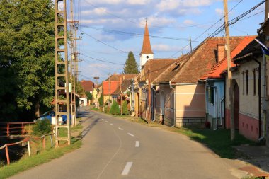 Romanya 'nın Sakson Sibiel köyündeki tipik yüzler