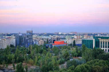 Bükreş Hava Görüntüsü Sabah Işığında