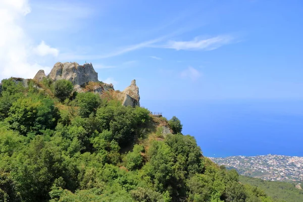 Vues Autour Volcan Inactif Monte Epomeo Ischia Italie — Photo