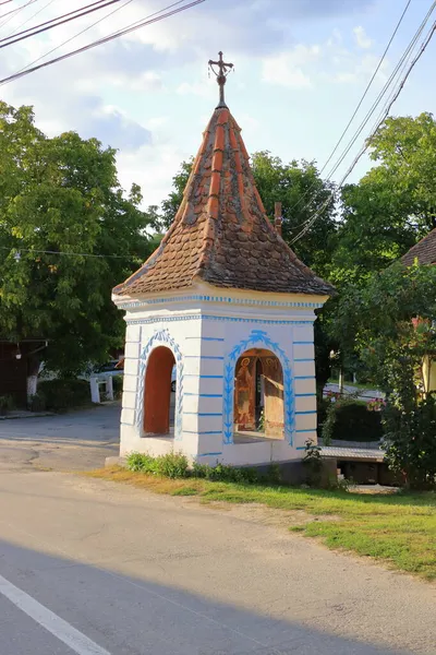 Fachadas Típicas Casa Pueblo Sajón Sibiel Rumania — Foto de Stock