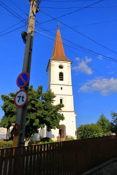 2021年9月5日ルーマニアのシビエル ルーマニアのシビエル トランシルヴァニアにある聖三位一体教会の外観 — ストック写真