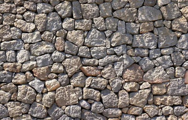 Stary Szary Natura Kamień Ściana — Zdjęcie stockowe