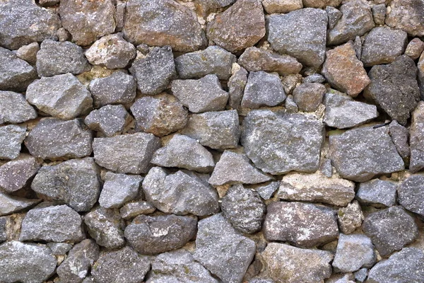 Oude Grijze Natuurstenen Muur — Stockfoto